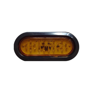 GF-6619 6 inch Oval 24 LED Truck Lorry Brake Lights Stop Turn Tail Lamp Turn Signal Stop Lights